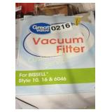 THREE VACUUM FILTERS FOR BISSELL STYLE 10 16 AND