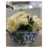 Large Ceramic Bowl w/roses