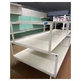 Metal shelving unit