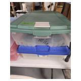 Two Rubbermaid containers - 7 gal