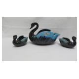 Swan Console Set - Blue Mtn Pottery - Planter/