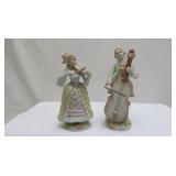 Colonial Couple Figurine w / Instruments