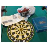 Trivial pursuit, dartboard & soccer/volleyball net