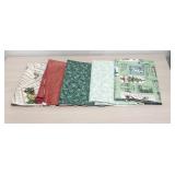 ASSORTED RAW FABRIC CLOTH - 5 DIFFERENT DESIGNS