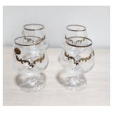 VINTAGE BOHEMIA CRYSTAL SET OF 4 - PRE-OWNED