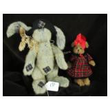 BEARINGTON RABBIT - 14"H + TEDDY - 8"H