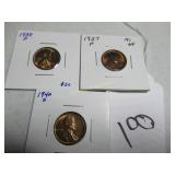 (3) 1930S  WHEAT BACK PENNIES - REALLY NICE