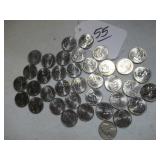 BOX LOT:  (37) NICKELS - VARIOUS - MOSTLY 2000S -