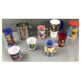 Lot of Disney cups - Pooh Bear, Tigger, Piglet