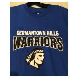 Germantown Hills Warriors T shirt new size Large