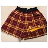 East Peoria Raiders boxercraft shorts sz Adult M