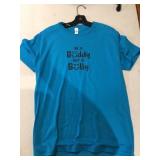 Blue be a buddy not a bully shirt size LARGE