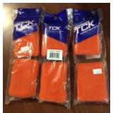 3 pairs TCK orange wristbands