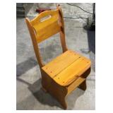 What child chair flips into child step ladder