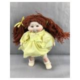 Vintage red hair cabbage doll