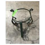 Heavy metal 3 leg plant or glass orb stand