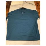 3XL port authority blue polo shirt