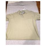 Ladies large Lee olive green polo shirt