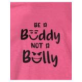 Youth L be a buddy not a bully shirt