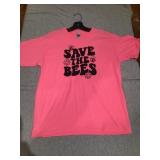 Youth LARGE save the bees pink shirt