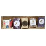 Grouping of 5 hand made soaps