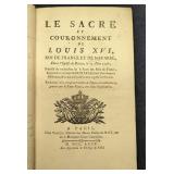 Le Sacre Et Couronnement De Louis XVI Hardcover