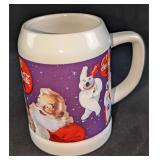 Coca Cola Santa Polar Bear Beer Mug Stein