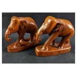 Hand Carved Wooden Elephants