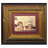 Framed Raphael Two Cherubs Print