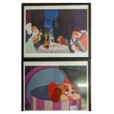 2 Disney Store Exclusive Lady & The Tramp Prints