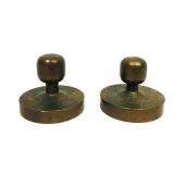 2 Brass Paperweights