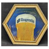 Framed Hoegaarden Belgian Wheat Beer Bar Mirror