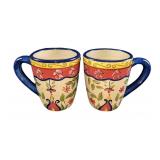 Two Retired Pier 1 Vallarta Ceramic Mugs