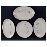 Retired Franciscan Earthenware Duet Four Platters