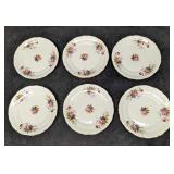 6 Royal Kent RKT6 Floral Bread & Butter Plates A