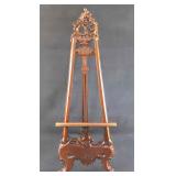 Vintage Reproduction Hand Carved Mahogany Easel