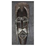 Vintage African Style Wooden Wall Art Mask