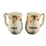 Autumn Leaf Jewel Tea Hall Salt & Pepper Shakers