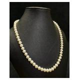 14k Gold Clasp Cultured Pearl Necklace