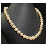 18" Cultured Pearl Necklace Sterling Clasp