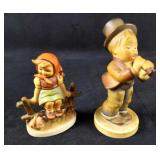 2 Vintage Goebel Hummel Cute Animals Figurines