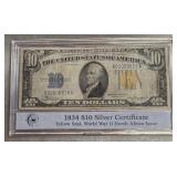 1924A $10 Silver Certificate Blue Seal VG