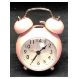 Retro Style Small Pink Alarm Clock