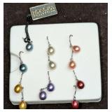 6 Honora Cultured Pearl Sterling Silver Earrings