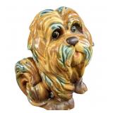 Sitting Ceramic Lhasa Apso Dog Figurine