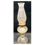 Vintage Clear Oil Lamp P &A MFG CO. Thomaston CT