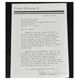 Signed Letter From Douglas MacArthur II