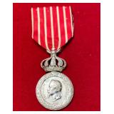 French 1859 Italian Campaign Medal Rare W/ Crown