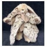 White Mink Rabbit "Bearables" Handmade By Diane Wn