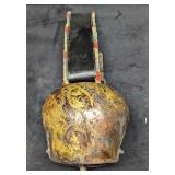 Vintage Hanging 22" Large Brass Cow Bell